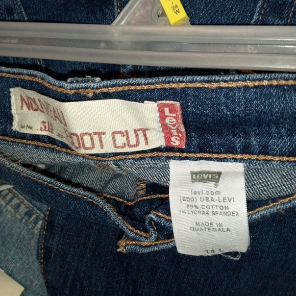 Levi's 515 Nouveau Boot Cut Red tag-14L-Lightly worn - Picture 5 of 6